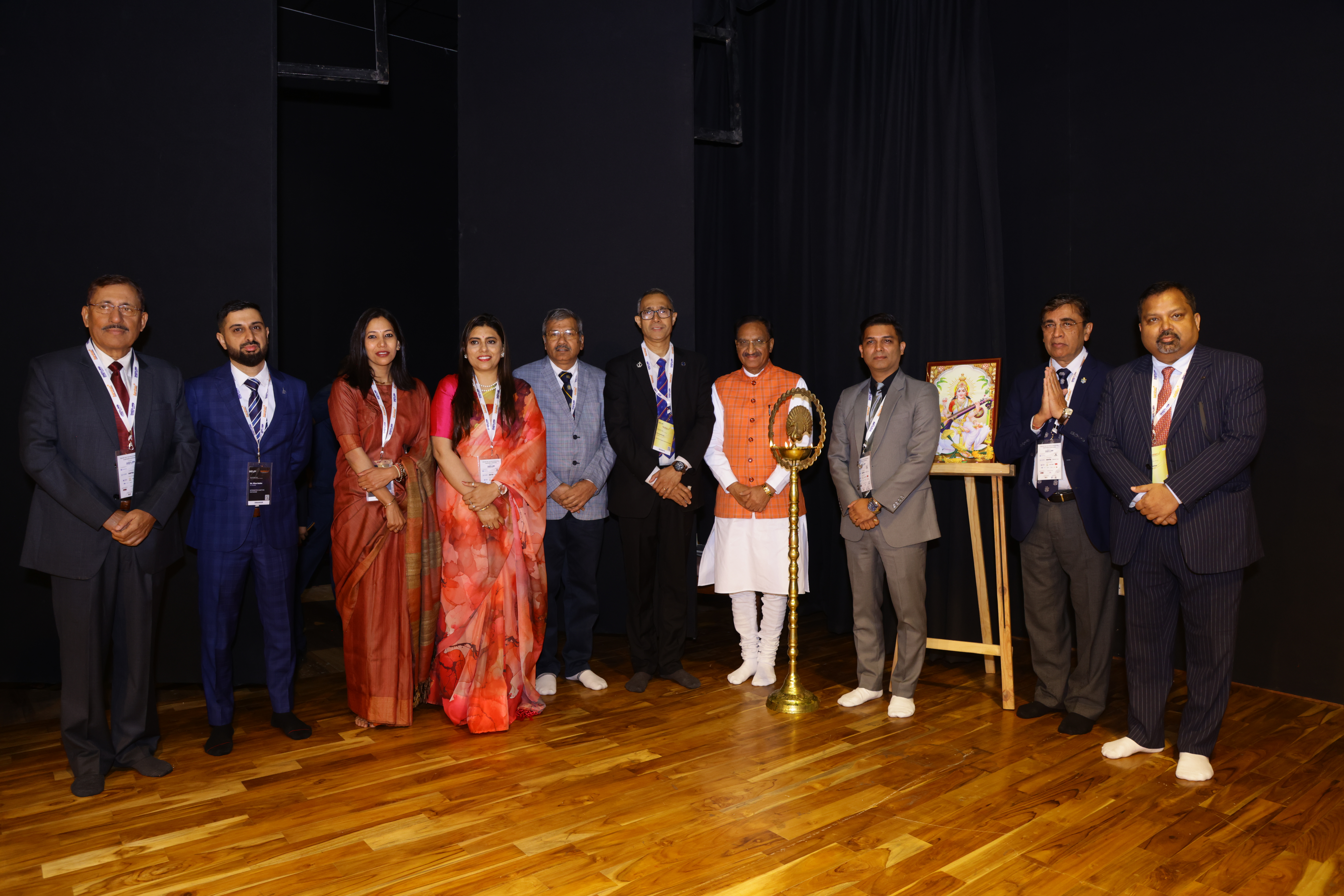 The Aarohan 2.0 award recipients and guests together on stage at the Devbhoomi Samundra Ratna Samman